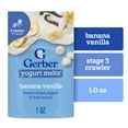 thumbnail image 1 of Gerber Stage 3 Baby Food Snacks, Banana Vanilla Yogurt Melts, Baby Led Feeding 1 oz, 1 of 15