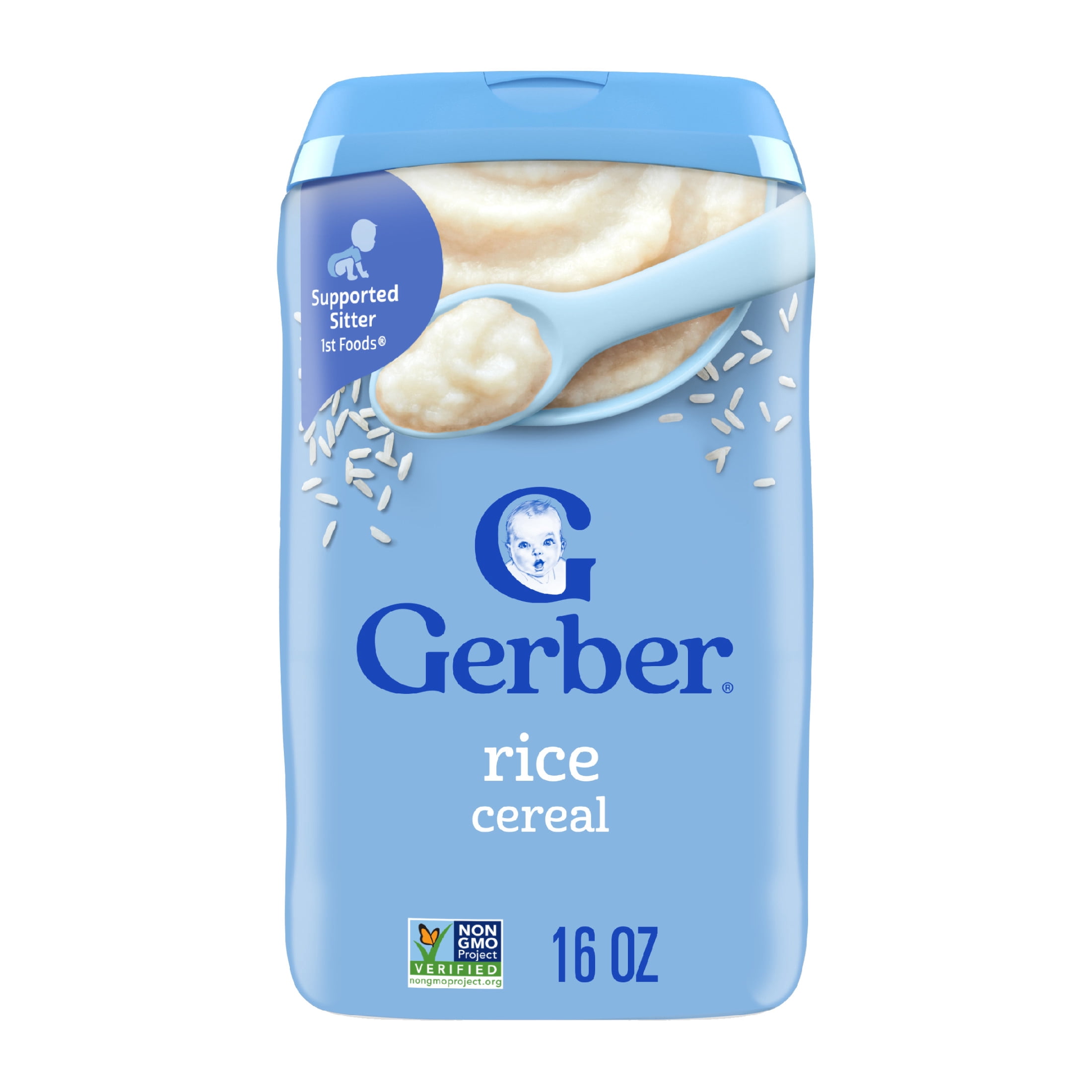 Gerber Stage 1 Baby Food, Baby Rice Cereal, Gerber Cereal For Baby, Infant Cereal 16 oz