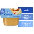 thumbnail image 1 of Gerber 1st Foods Baby Food, Apple Puree, Clean Label Project, 2 oz Tubs (2 Pack), 1 of 16