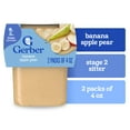 thumbnail image 1 of Gerber Stage 2 Baby Food, Banana Apple Pear Puree Tub, Baby Puree, 2PK 8 oz, 1 of 16