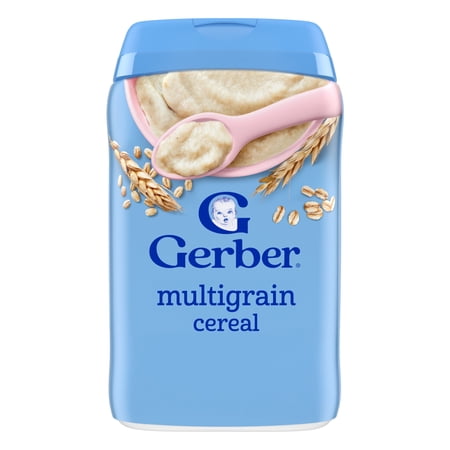 Gerber Stage 2 Baby Food, Multigrain Cereal, Whole Grains, Baby Cereal 8 oz