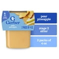 thumbnail image 1 of Gerber Stage 2 Baby Food, Pear Pineapple Puree Tub, Baby Puree, 2PK 8 oz, 1 of 16