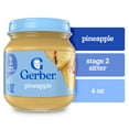 thumbnail image 1 of Gerber Stage 2 Baby Food, Pineapple Jar, Fruit Puree, Non-GMO, Baby Puree 4 oz, 1 of 15