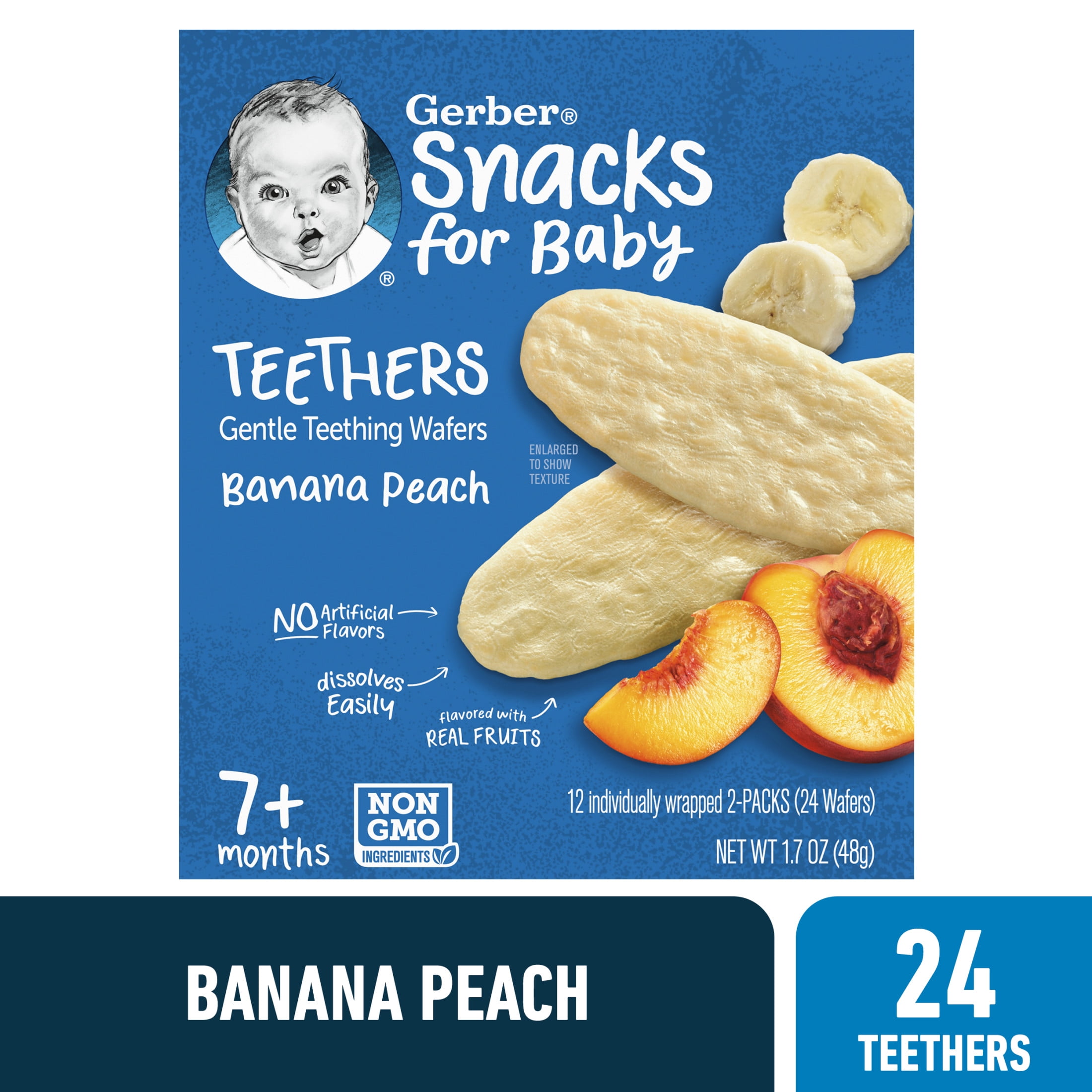 Gerber Baby Teethers: Banana Peach Snacks, oz, Liberia Ubuy