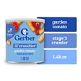 thumbnail interactive-video image 1 of Gerber Snacks for Baby Lil Crunchies Garden Tomato Puffs, 1.48 oz Canister, 1 of 16