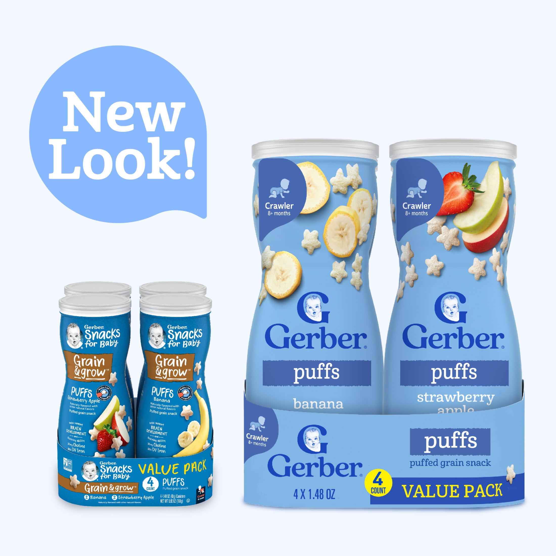 Gerber Banana Apple Strawberry Puffs for Baby, Uganda Ubuy