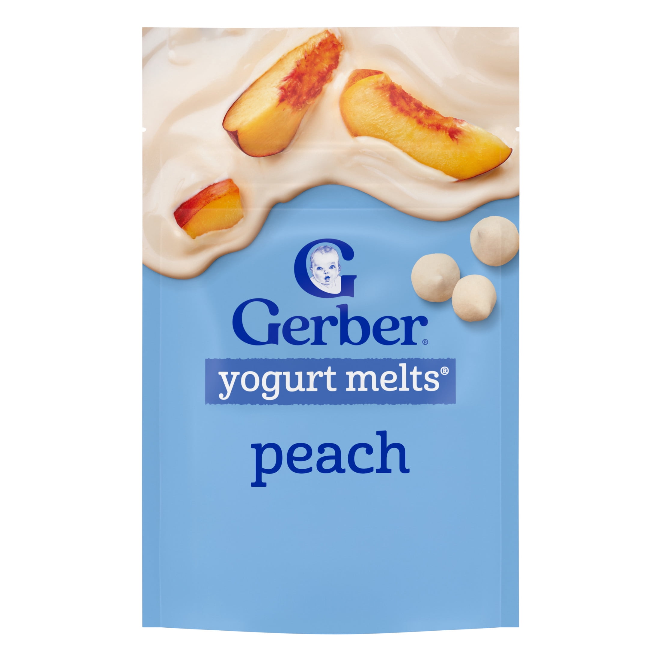 Gerber Snacks for Baby Yogurt Melts, Peach, 1 oz Bag
