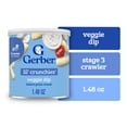 thumbnail image 1 of Gerber Snacks for Baby Lil Crunchies Veggie Dip Puffs, 1.48 oz Canister, 1 of 16