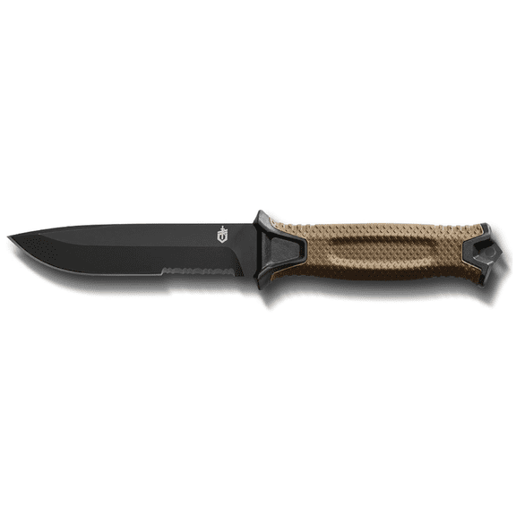 Gerber Strongarm Fixed Blade Knife, Coyote Brown, Serrated