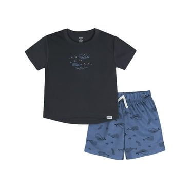 Gerber Toddler Boy Short Sleeve Top and Short with Pocket Pajama Set, 2-Piece, Sizes 2T-5T