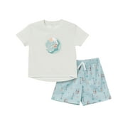 Gerber Toddler Boy Short Sleeve Top and Short with Pocket Pajama Set, 2-Piece, Sizes 2T-5T