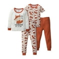 thumbnail image 1 of Gerber Baby & Toddler Neutral Snug Fit Cotton Pajamas, 4-Piece, 12 Months - 5T, 1 of 7