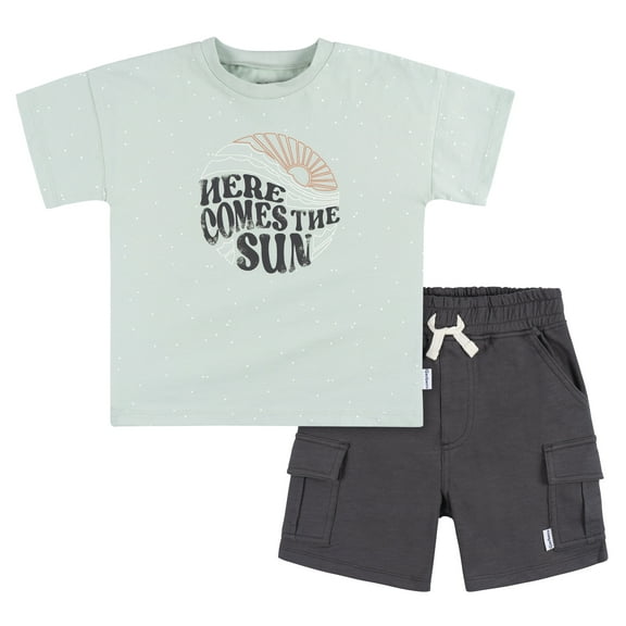 Gerber Toddler Boy T-Shirt and Shorts Set, 2 Piece, Sizes 2T-5T