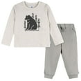 thumbnail image 1 of Gerber Toddler Boy Top & Jogger Light Grey 2-Pack Set, Sizes 2-5T, 1 of 4
