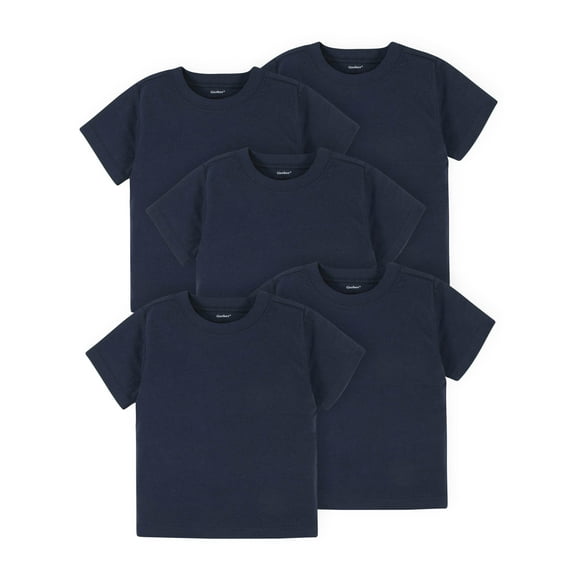 Gerber Toddler Boy or Girl Gender Neutral 5-Pack Short Sleeve Tee, Sizes 12 Months-5T