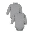 thumbnail image 1 of Gerber Toddler Boy or Girl Gender Neutral Long Sleeve Turtleneck Onesies Bodysuits, 2-Pack, 1 of 7
