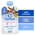 thumbnail image 1 of Gerber Toddler Food, Apple Cinnamon, Fruit Puree, Yogurt & Whole Grains Pouches 3.5 oz, 1 of 16