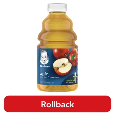 Gerber Apple Juice Fruit Juice, 32 fl oz Bottle