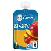 Gerber Toddler Food, Apple Mango Strawberry, 3.5 oz Pouch