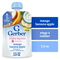 thumbnail image 1 of Gerber Toddler Food, Mango Banana Apple, Fruit Puree, Yogurt & Whole Grains Pouches 3.5 oz, 1 of 15