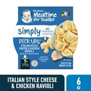 Gerber Toddler Food Baby Food, Italian-Style Chicken and Cheese Ravioli, 6 Ounce