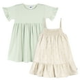 thumbnail image 1 of Gerber Toddler Girl Dresses, 2-Pack, Sizes 2T-5T, 1 of 8