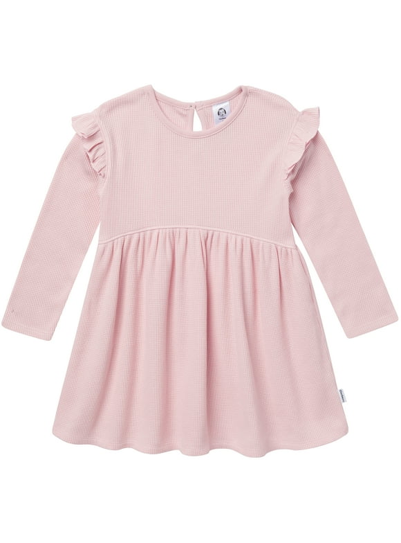 Toddler Girl Long Sleeve Dress, Sizes 12 Months - 5T