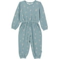 thumbnail image 1 of Gerber Toddler Girl Long Sleeve Jumpsuit, Sizes 2T-5T, 1 of 8