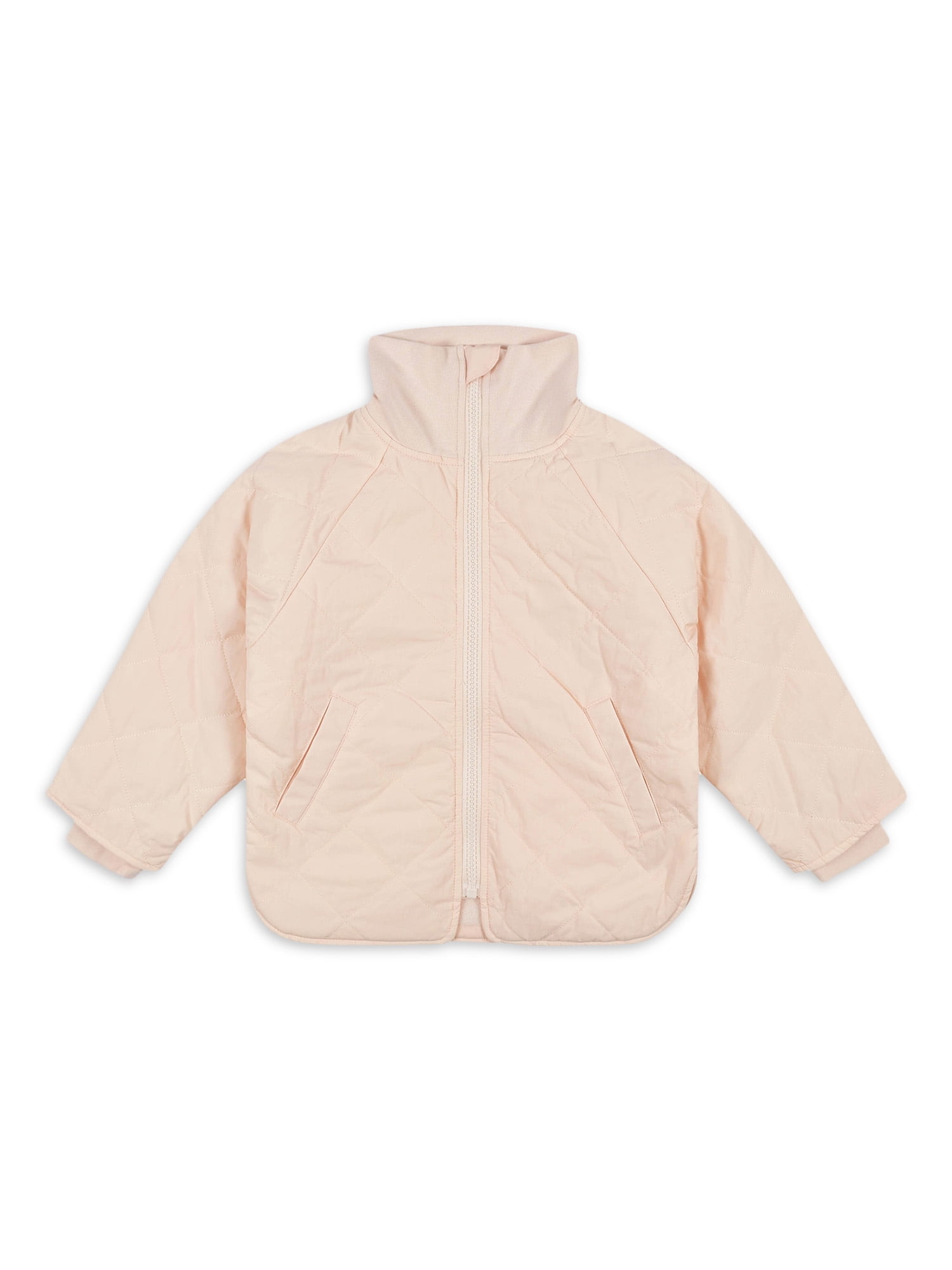 Gerber Toddler Girl Quilted Jacket with Knit Collar Sizes 12M 5T