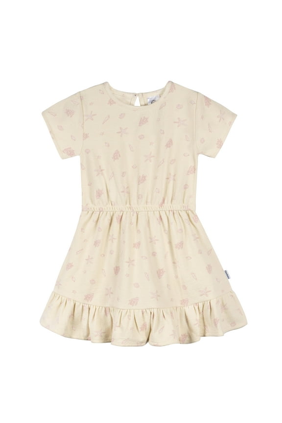 Toddler Girl Short-Sleeve Ruffled Hem Dress, Sizes 2T-5T