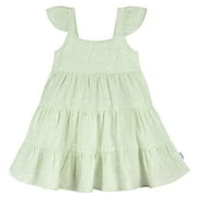 Gerber Toddler Girl Shoulder Ruffles Gauze Dress, Sizes 2T-5T