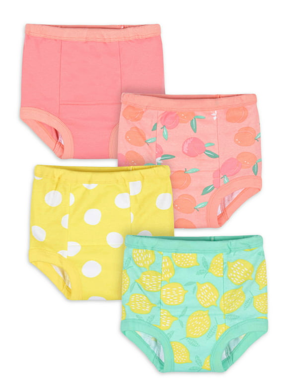 Gerber Toddler Girl Training Pants, 4-Pack (2T - 3T)
