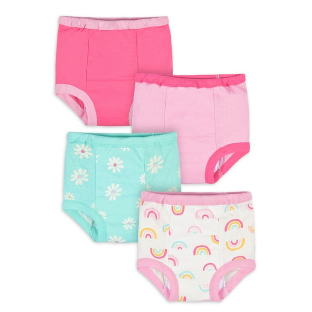 Gerber Toddler Girl Training Pants, 4Pack (2T 3T)