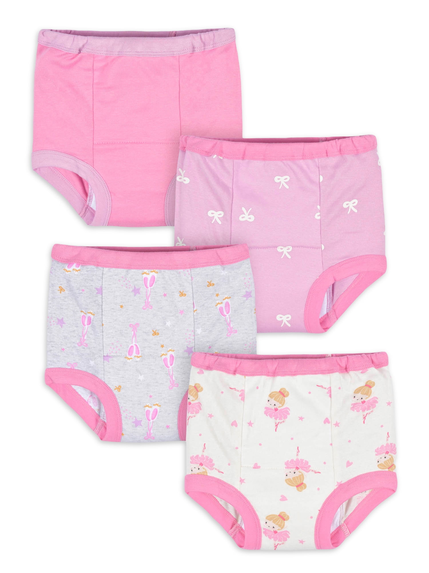 Gerber Baby Toddler Girl Training Pants,Pastels Pinks, 3-Pack, 2T