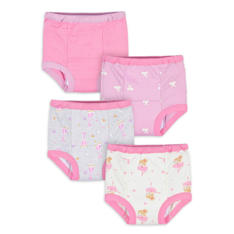 Max Shape Potty Training Pants Girls 2T,3T,4T,Toddler Training Underwear  for Baby Girls 4 Pack White 2T : : Clothing & Accessories