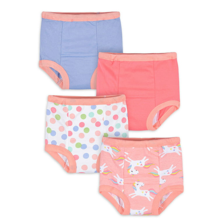 Gerber Toddler Girl Training Pants, 4-Pack (2T - 3T) 