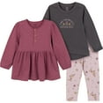 thumbnail image 1 of Gerber Toddler Girl Tunics and Legging Set, 3-Piece, Sizes 2T-5T, 1 of 8