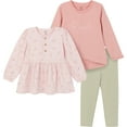 thumbnail image 1 of Gerber Toddler Girl Tunics and Legging Set, 3-Piece, Sizes 2T-5T, 1 of 8