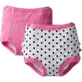 thumbnail image 1 of Gerber Toddler Girls' 2 Pack Terry Lined Training Pants, Polka Dots, 2T/3T, 1 of 2