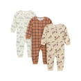 thumbnail image 1 of Gerber Toddler Neutral One-Piece Footless Sleepers, 3-Pack, Sizes 12 Months - 5T, 1 of 14