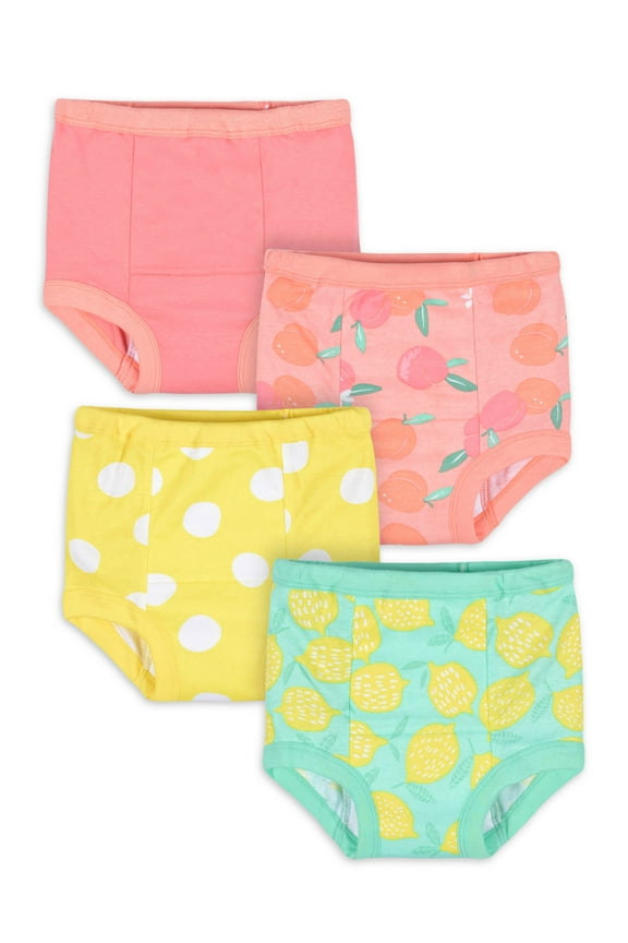 Toddler Neutral Training Pants, 4-Pack, Sizes 2T-3T