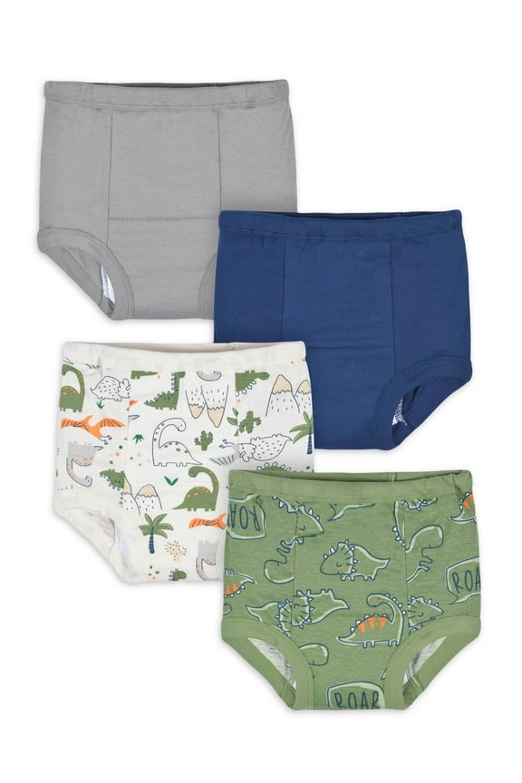 Toddler Neutral Training Pants, 4-Pack, Sizes 2T-3T