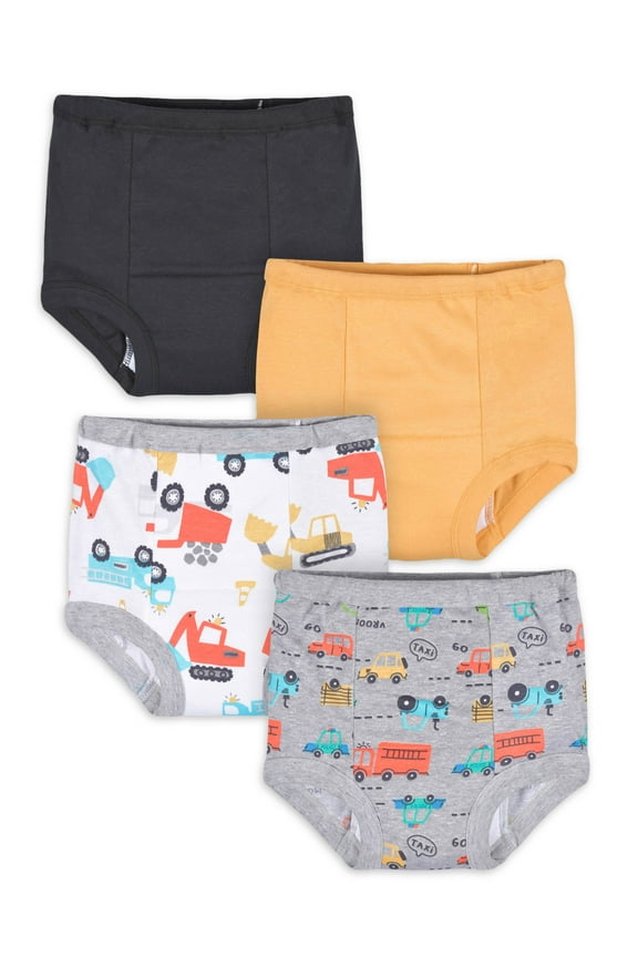 Toddler Neutral Training Pants, 4-Pack, Sizes 2T-3T