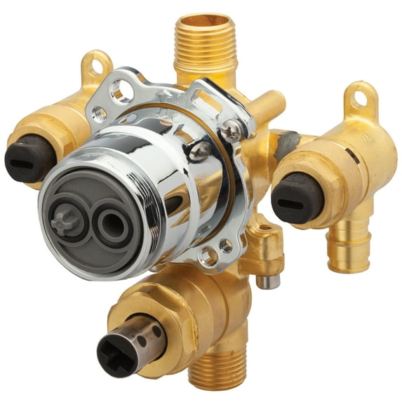 Gerber Treysta Tub & Shower Valve Body with Diverter, Cold Expansion PEX and Stops