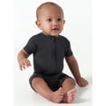 thumbnail image 1 of Gerber Unisex Baby Buttery Soft Short Sleeve Romper with Viscose Made from Eucalyptus, Sizes 0/3M-18M, 1 of 8