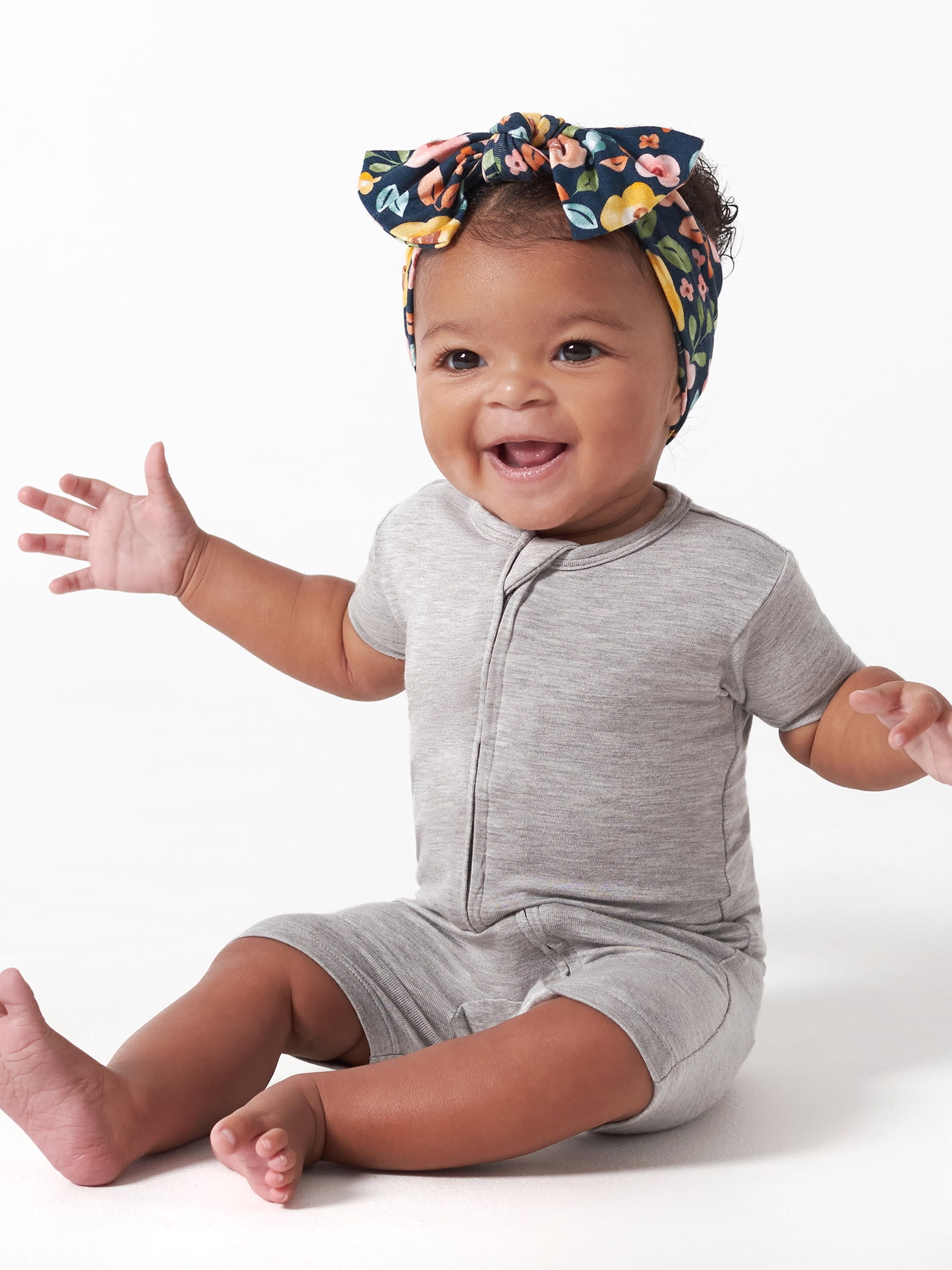 Yellow Mouse Baby Short Sleeve Cotton Romper (0–18M)