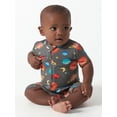 thumbnail image 1 of Gerber Unisex Baby Buttery Soft Short Sleeve Romper with Viscose Made from Eucalyptus, Sizes 0/3M-18M, 1 of 9