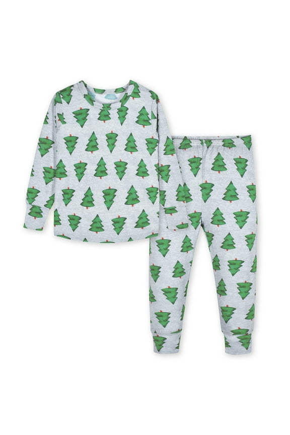 Unisex Baby Toddler Buttery Soft 2-Piece Snug Fit Pajamas with Viscose Made from Eucalyptus, Sizes 12M-5T