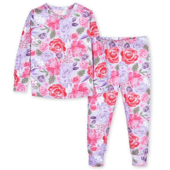 Gerber Unisex Baby Toddler Buttery Soft 2-Piece Snug Fit Pajamas with Viscose Made from Eucalyptus, Sizes 12M-5T