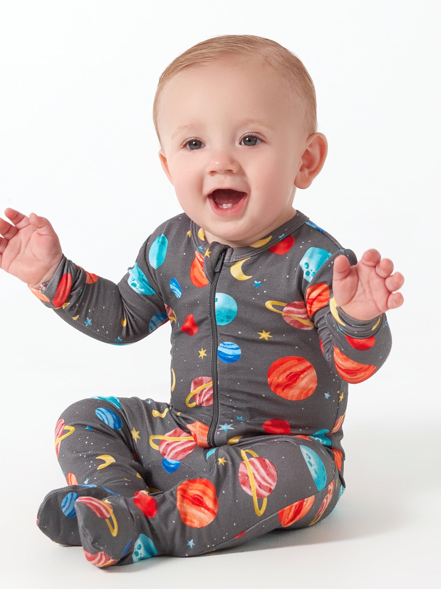 Gerber Unisex Baby Toddler Buttery Soft Footed Pajama 2Way Zipper with